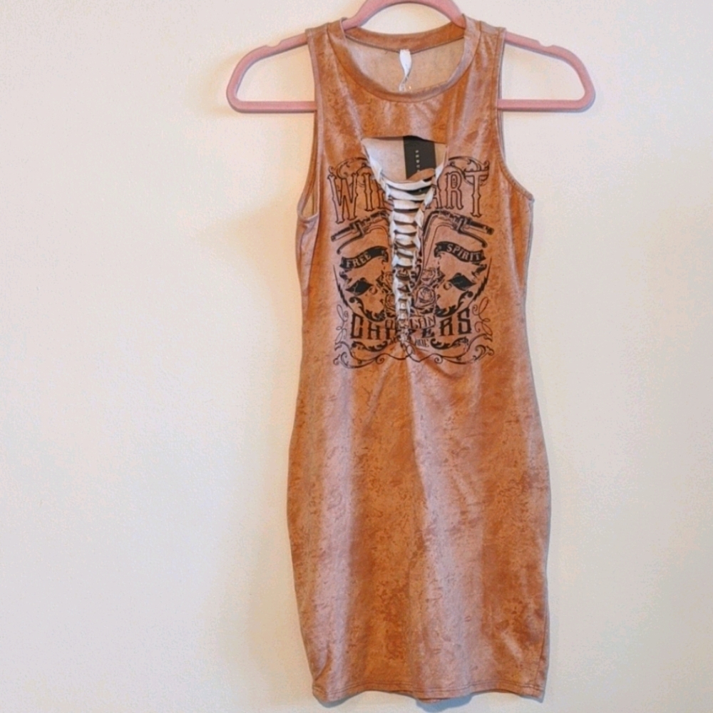 Dusty Pink Tie Dye Bodycon Cut Out Dress